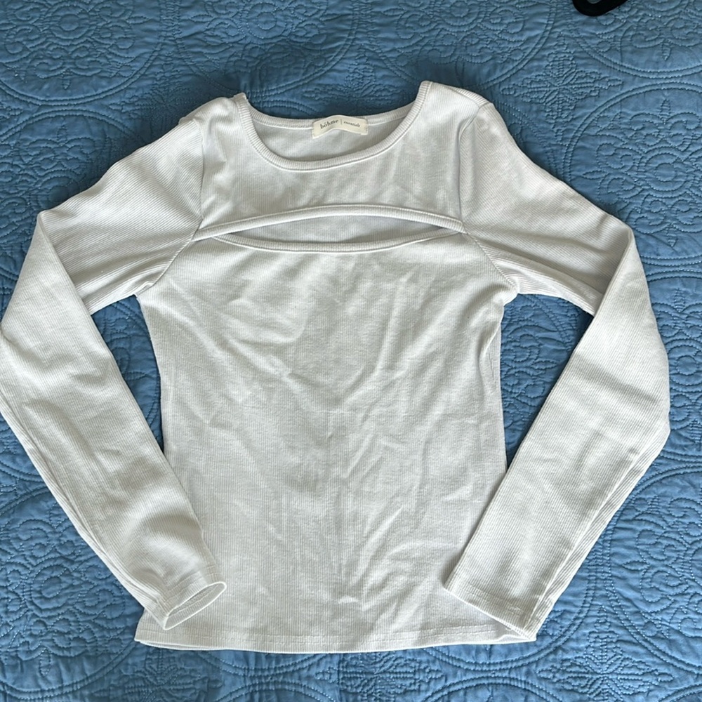 Open Chest Long Sleeve Tee